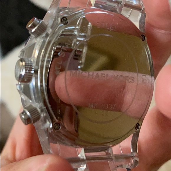 Michael Kors Clear/Stainless Steel/Crystals watch